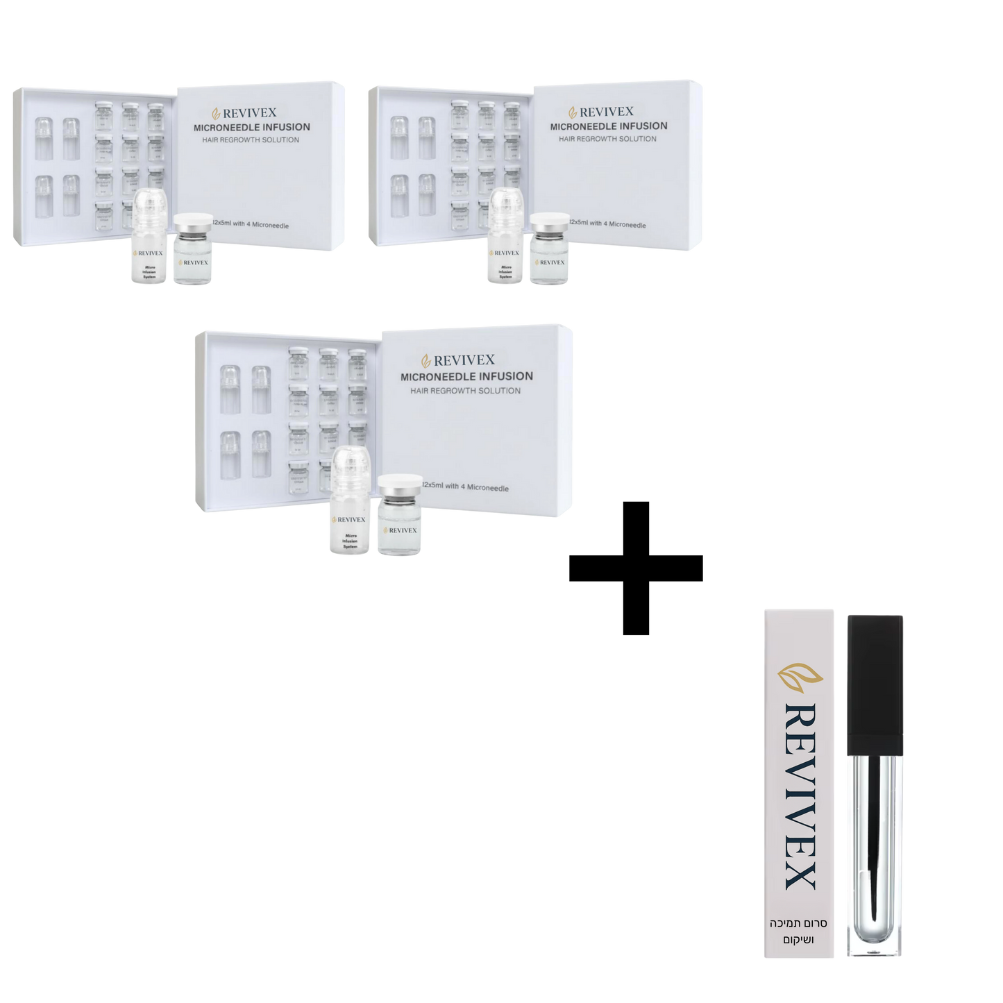 Revivex - ערכה לטיפול וצמיחת גבות