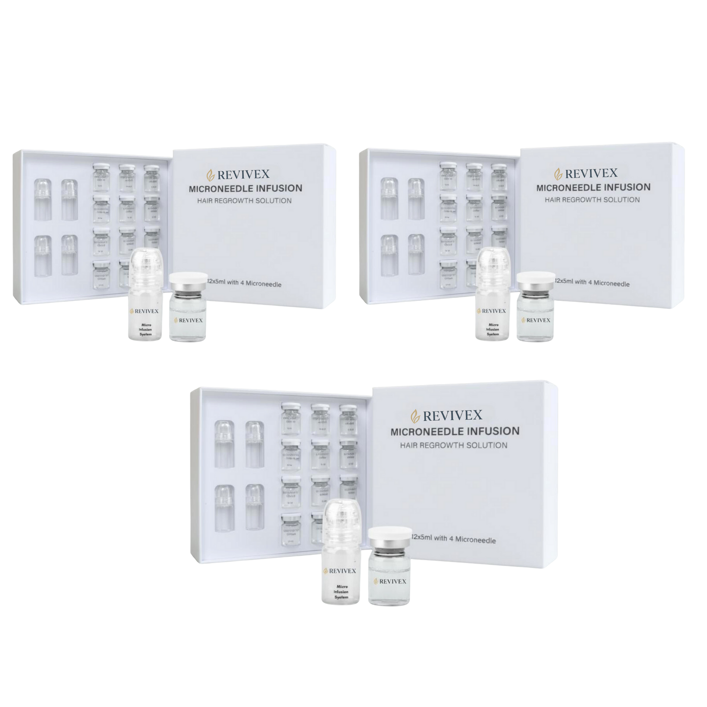 Revivex - ערכה לטיפול ושיקום נשירת שיער והתקרחות