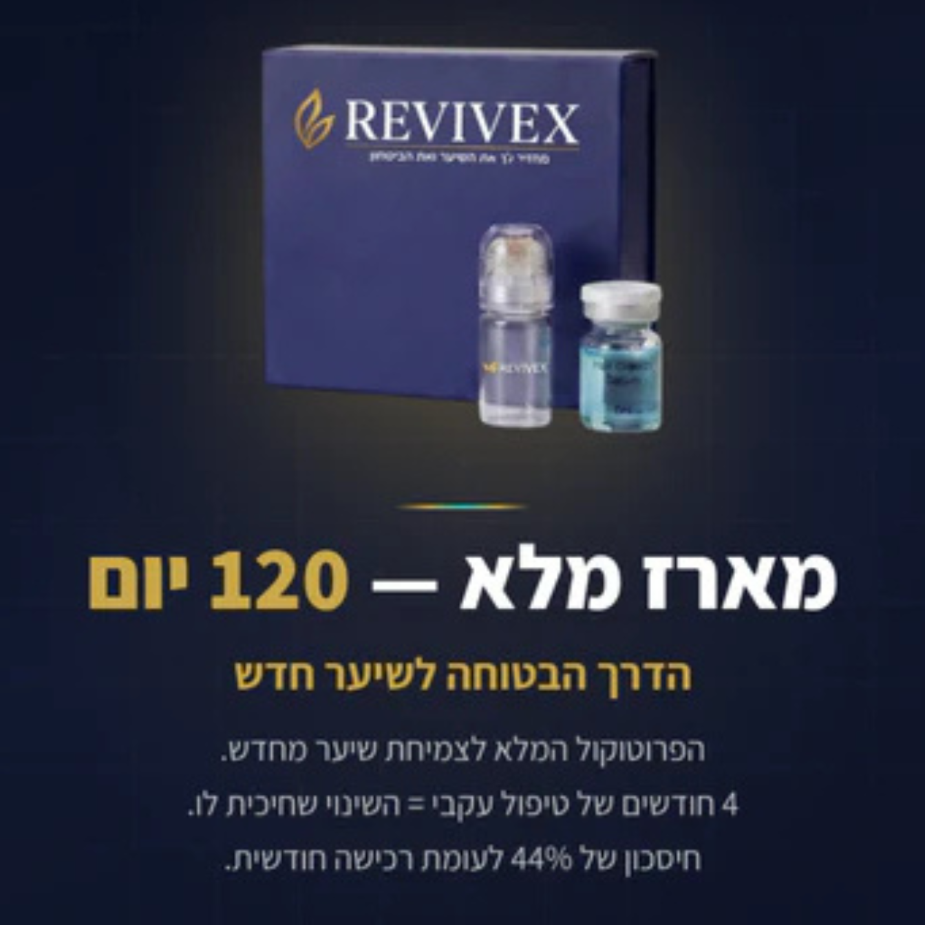 Revivex 2.0™ - ערכה לטיפול ושיקום נשירת שיער והתקרחות