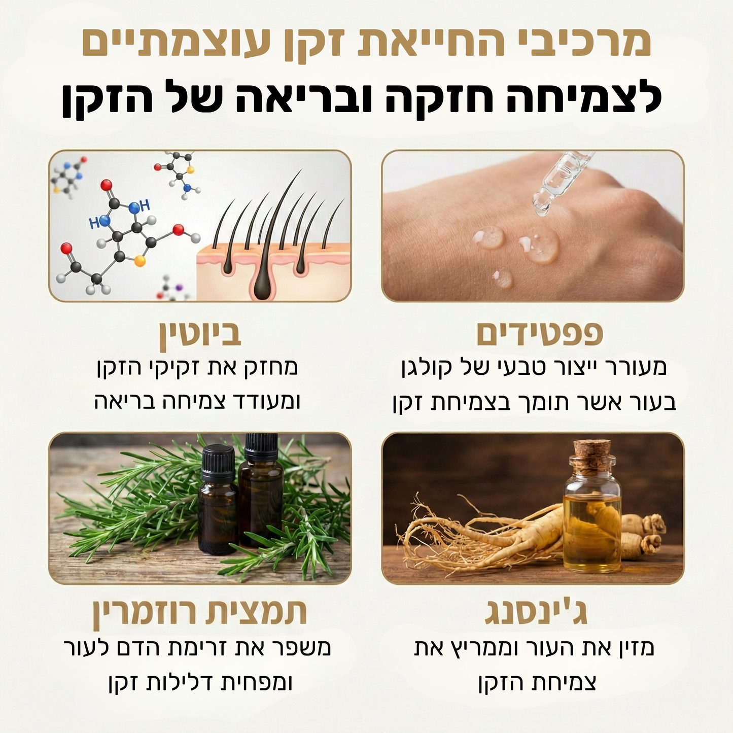 Revivex Beard - ערכה לטיפול וצמיחת זקן