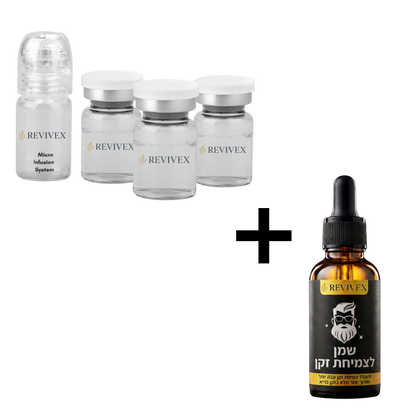 Revivex Beard - ערכה לטיפול וצמיחת זקן