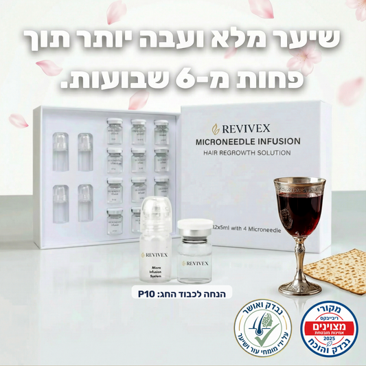 Revivex - ערכה לטיפול ושיקום נשירת שיער והתקרחות